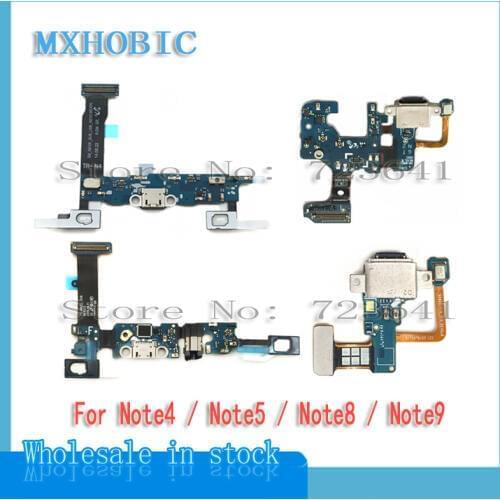 10pcs Charger charging port flex cable For Samsung galaxy Note 4 5 8 9 N910f N920f N950F N950U N960F N960U usb dock connector