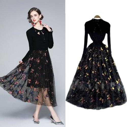 XDNWQQMZDXLHJ Fashionable Knitted Dresses