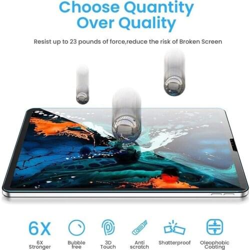 Tablet Tempered Glass Screen Protector Cover for Apple IPad Air 4 2020 10.9 Inch Full Coverage Anti-Shatter Screen