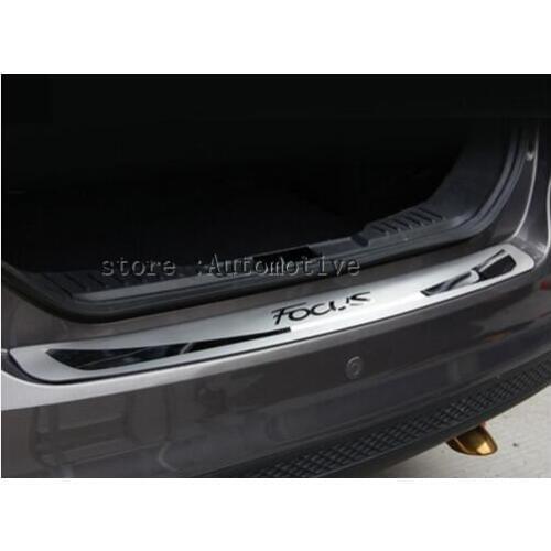 High quality stainless steel Rear bumper Protector Sill For 2012 2013 2014 2015 2016 Ford FOCUS 5dr 5door