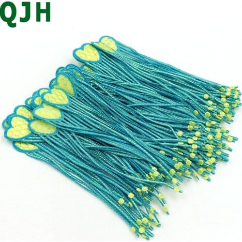 10pcs/set Heart-shaped Embroidered Applique Curtain Lace Trim Sewing Craft Accessories Water-soluble Dress Lace Ribbon Pendants
