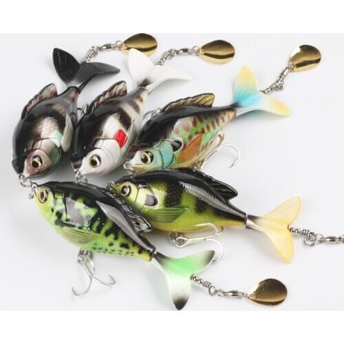 2020 NEW POETRYYI Rotate Tail Popper Lure 9.5cm 17g Topwater Wobble Fishing Lures Bass Fishing Tackle
