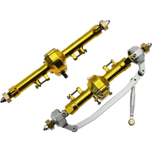 2x Metal Front and Rear Axle Set for AXI00001 AXI00002 AXI90081 1:24 RC Car