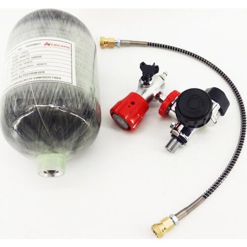 AC520211 tactical 2L 300BAR Compressed Air Paintball Tank HPA PCP Cylinder M18*1.5 hunting accessories for hunting rifle scope