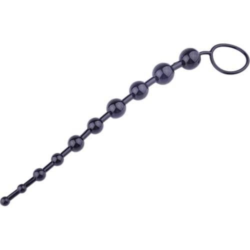 Anal Toy Jelly Anal Beads Sex Orgasm Vagina Plug Play Pull Ring Stimulator Butt Beads for Women can CSV