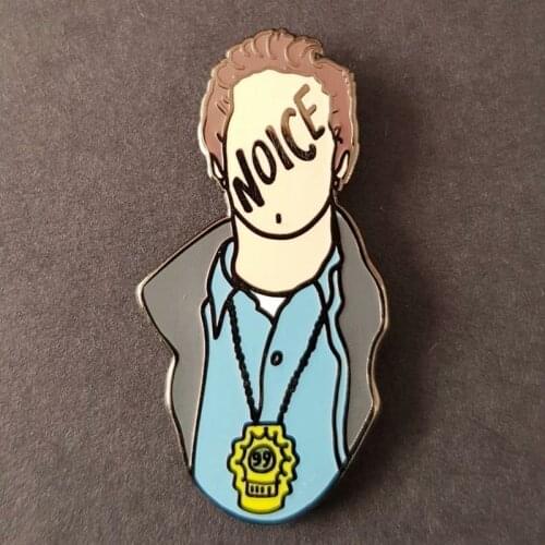 Brooklyn 99 Noice Jake Enamel Brooch Pin Backpack Hat Bag Collar Lapel Pins Badges Women Mens Fashion Jewelry Accessories