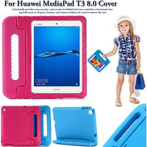 For Huawei MediaPad T3 8 "inch Case Kids Shockproof EVA Foam Handle Stand Case Cover For Huawei MediaPad T3 9.6"inch