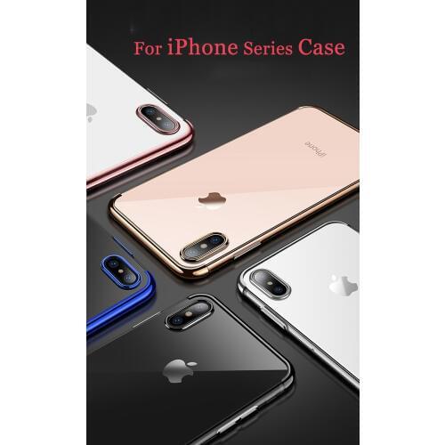 For iPhone 8 7 6 6S Plus X XR XS Max Case Shockproof Silicone Phone For iPhone 11 Pro Max Case Transparent Protection Back Cover
