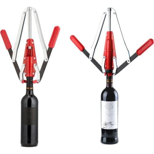2-Handled Lever Corker Wine Bottle Corker with 2 Cork Handles for Wine Fermenter 67JB
