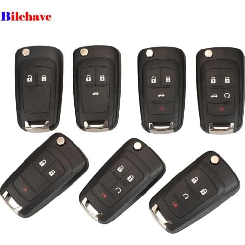 Bilchave 2/3/4/5 Buttons Remote Car Key Case Shell For OPEL VAUXHALL Insignia Astra Zafira For Chevrolet Cruze For Buick