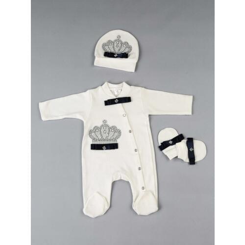 Navy Blue Baby rompers Boys Newborn Clothes 3 pieces set cotton soft antiallergic fabric of kinds clothing models for babies