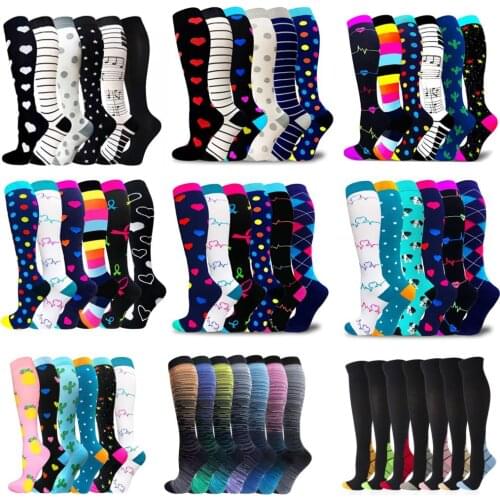 Dropship Compression Socks Men Women Soccer Football Stockings Best Graduated Nurses For Medical Edema Diabetes Varicose Veins