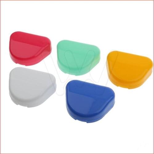 5pcs Denture storage box Holder box Storage box dental tools