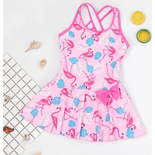 Swimsuit Girls One Piece Kids Cute Wetsuit Comfortable Beachwear Children Summer Bathing Suit Quick Dry Swimwear Beach Pool