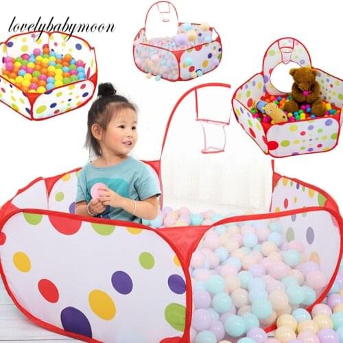 1.5M Portable Baby Playpen Children Ball Pit with Basketball Hoop Kids Dry Ball Pool Folding Indoor Outdoor Ballenbak Toys