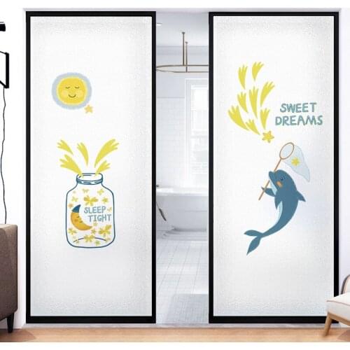 Frosted Privacy Glass Sticker for Home Window Film Kitchen Bathroom Toilet Door Opaque Sticker Sunscreen Shading Decoration Film