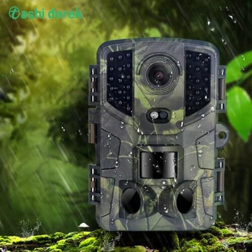 Mini Trail Camera 16MP 1080P HD Game Camera Waterproof Wildlife Scouting Hunting Cam with 120 Wide Angle Lens and Night Vision