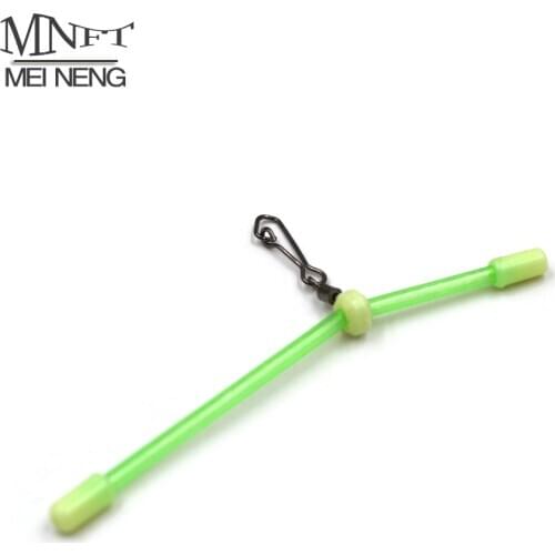MNFT 12Pcs Quality Sea Fishing Plastic Luminous Tube Balance Bracket white Rolling Snap Link Anti Tangle Booms Fishing Tackle