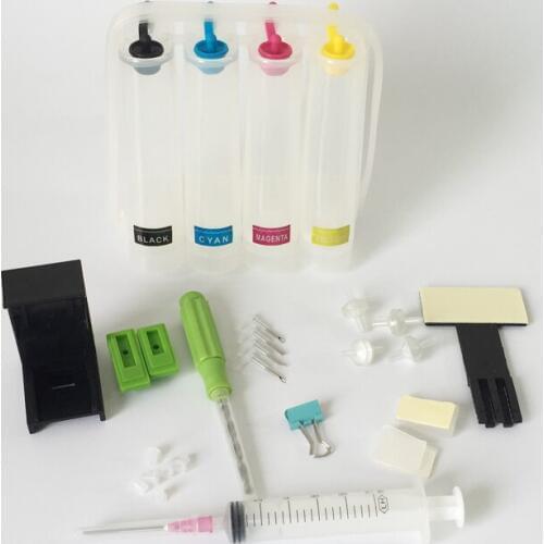 DIY CISS Ink System Kits 4-color DIY CIS Continous Ink System Tools for Canon / for HP/ for Dell / for Samsung Cartridges