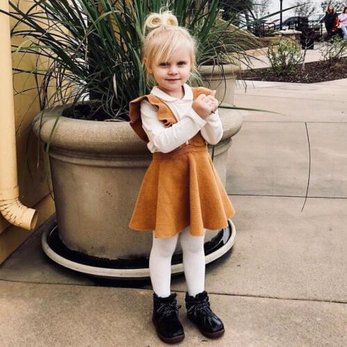 New 2019 Baby Girl Sweater Dress Kid Autumn Dress Children Knit Overalls Dress Sweaters Toddler Jumper For Toddler Autumn
