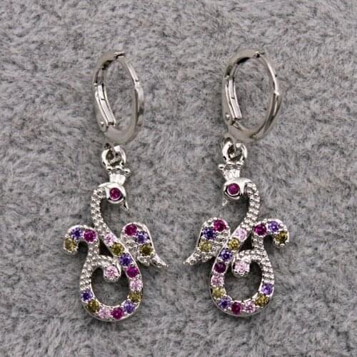 New Classic Bohemia Dangle drop earrings for women round stone Jewelry earrings for Party Wedding Valentines Day Accessories