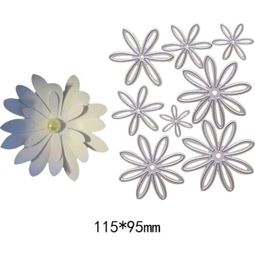 New Metal Cutting Dies Flower New Stencils For DIY Scrapbooking Paper Cards Craft Making Craft Decoration 9.5*11.5mm