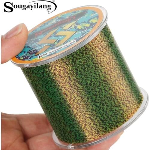 Sougayilang Fishing Wire 150/520M Nylon Strong Line Durable Monofilament Stream Fishing Thread Bulk Spool 0.14 To 0.47MM Tackle