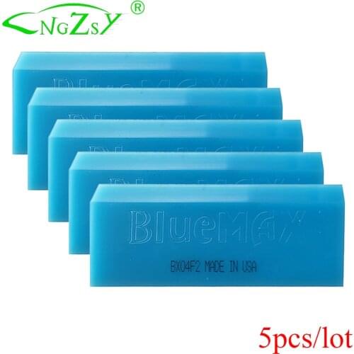5PCS Rubber Bluemax Squeegee USA Spare Blade Auto Vinyl Wrap Bubble Window Tint Tool Household Car Cleaning Ice Scraper 5B02
