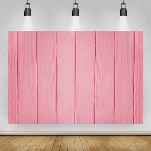 Pink Wide Thick Wood Board Plank Photography Backdrops Newborn Baby Shower Vinyl Photographic Backgrounds Photophone Shoot