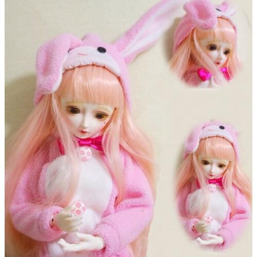 [wamami] Pink Rabbit Jumpsuit Suit For 1/3 1/6 SD DZ 1/4 MSD BJD Dollfie