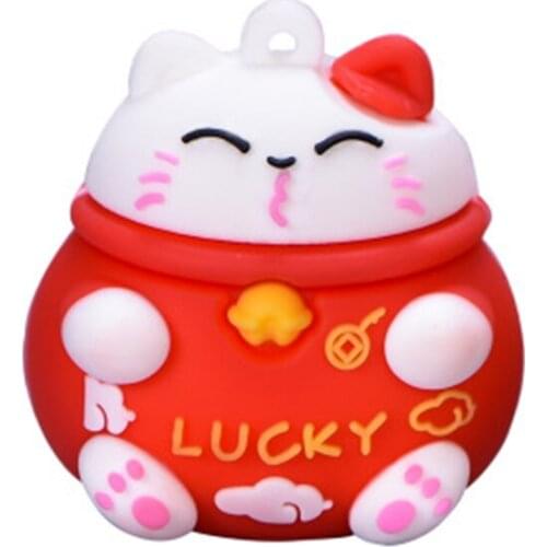 ZOCDOU 1 Piece Auspicious Luck Attracting Wealth Cat Statue Figurine Crafts Children Figure Ornament Miniatures Home Decoration