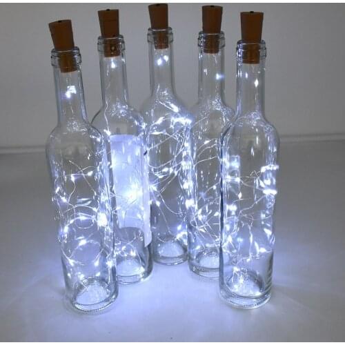 Wine Bottle Lights with Cork 10 Pack LED Cork Shape Fairy Mini String Lights for DIY Party Decor Christmas Halloween Wedding