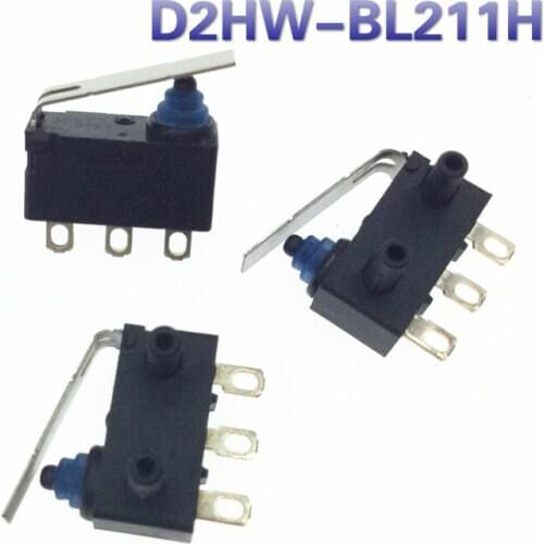 3pcs geunine D2HW-BL211H for OMRON waterproof button car door lock micro switch for seat Cordoba 2008 2.0