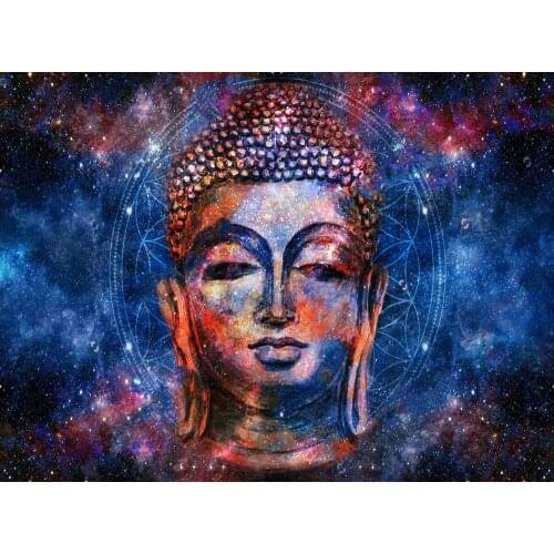 JMINE Div 5D buddha space galaxy Full Diamond Painting cross stitch kits art High Quality Scenic 3D paint by diamonds
