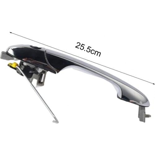 Car Door Handle Convenient Long Service Life Rust-resistance Vehicle Left Exterior Handle 68069943AC for FIAT-500