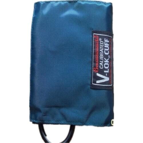 Free Shipping Reusable Adult V-LOK Single Tube NIBP CUFF V-LOK Arm blood pressure monitor nibp cuff Arm Cuffs Connector 27-35cm