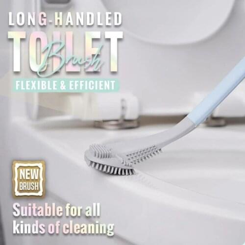 Toilet Brush Wall Hanging Deep Cleaning Brush with Non-Slip Long Handle For Bathroom Toilet Stock Bathroom Products SCIE999