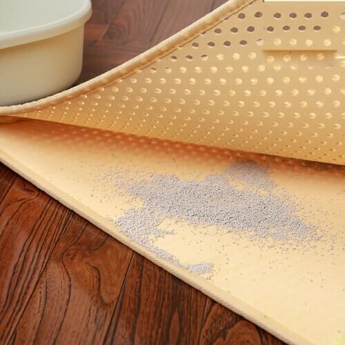 1Pcs Waterproof Double Layer Non Slip Cat Litter Pads Trapping Pet Litter Cat Mat Clean Pad Products For Cats Accessories