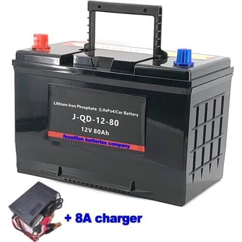 12v lithium ion battery 32700 lifepo4 60ah 70ah 80ah battery 80A BMS Engine starting golf cart UPS Solar battery EV + 8A charger