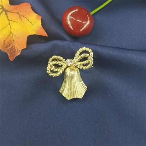 Restoring ancient ways is antique jewelry tassel bow bells small brooch deserve to act the role of female corsage