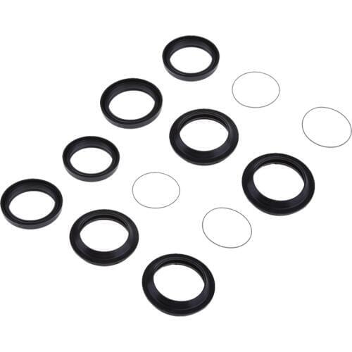 2 Sets Front Shock Absorber Oil Seal And Dust Protection Double Spring