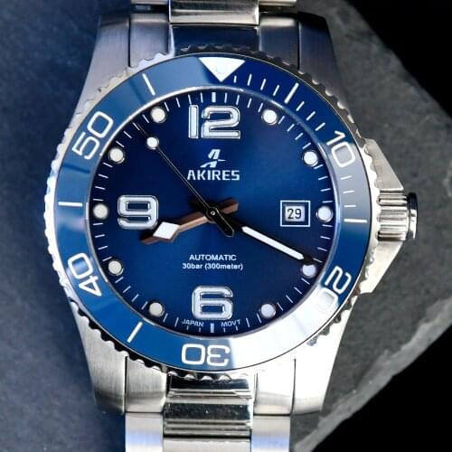 Miyota 8215 Mens Sports Watch Automatic Winding High Quality 300M Diving Watch 41mm Stainless Steel Luminous Watch