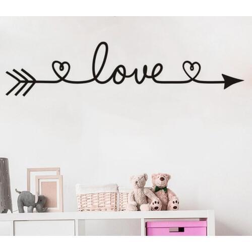 Wall Stickers for Bedroom Removable Decal Love Pattern Is Fascinating Wall Decals Living Room Decoration AZ-28