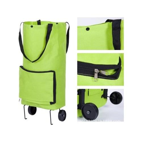 New Folding Shopping Bag Shopping Buy Food Trolley Bag on Wheels Bag Buy Vegetables Shopping Organizer Portable Bag