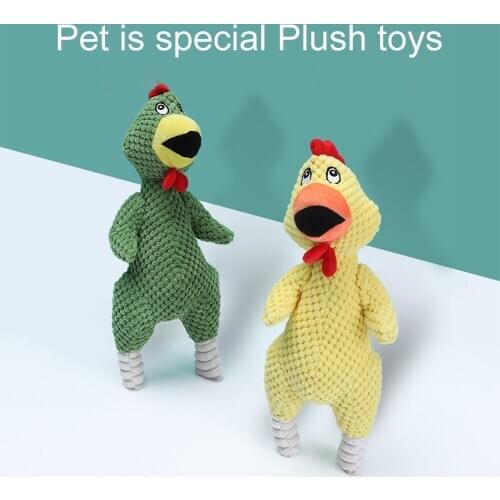 New Pet Dog Interactive Toys Plush Toys Pineapple Wool Screaming Chickens Chihuahua/Yorkshire/Bulldog/Pug/Corgi Small Dog Toy