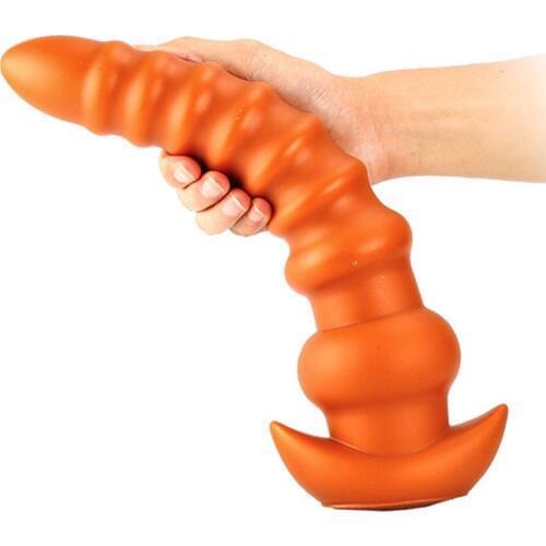 New Liquid Silicone Anal Beads Huge Anal Dildo Prostate Massager Soft Anus Vagina Dilator Sex Toys For Women Men Masturbator