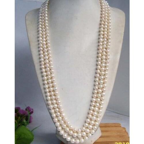 New Arrival Favorite Pearl Necklace Bridesmaid Gift Strand White Color Fine Jewelry Handmade Classic AA 8-9mm Freshwater Pearl