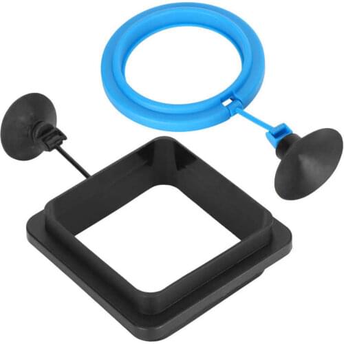 Floating Food Feeder Fish Feeding Rings Fish Tank Feeder with Suction Cup for Fish Tank Aquarium