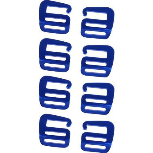 8Pcs 25mm 4 Colors G Hook Webbing Buckle Aluminum Alloy for Backpack Strap Camping Bag Belt Accessories Survival Safety Tools