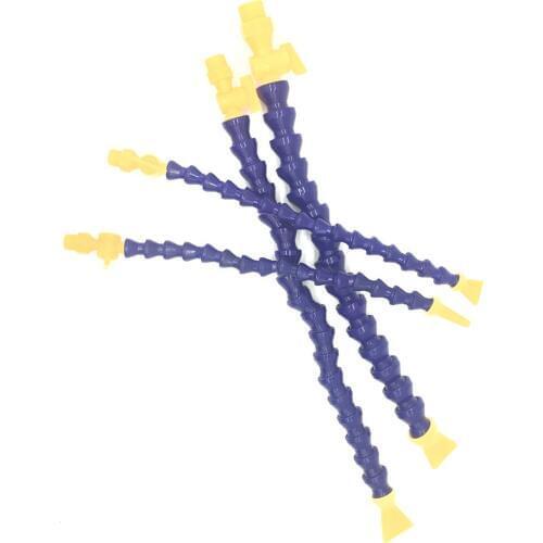 1Pcs Flat Flexible Plastic Water Oil Coolant Pipe Hose For Lathe CNC With Switch 1/4'' 3/8" 1/2"